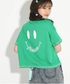 【スマイリー・フェイス】スマイリーコラボショート丈Tシャツ