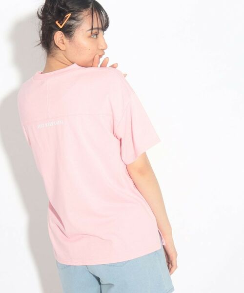PINK-latte / ピンク ラテ Tシャツ | 【17kg/イチナナキログラム】コラボ 3D刺繍ビッグTシャツ | 詳細16