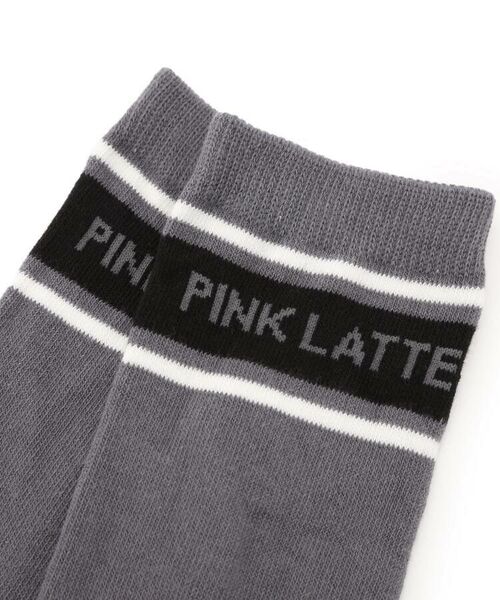 PINK-latte / ピンク ラテ ソックス | ラインロゴニーハイソックス | 詳細4