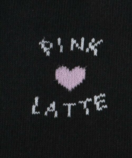 PINK-latte / ピンク ラテ ソックス | 51cm丈 ハートロゴニーハイ | 詳細5