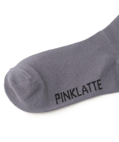 PINK-latte / ピンク ラテ ソックス | ラインロゴニーハイソックス | 詳細2
