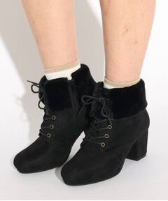 PINK-latte / ピンク ラテ シューズ | ガーリーフェイクファーブーツ