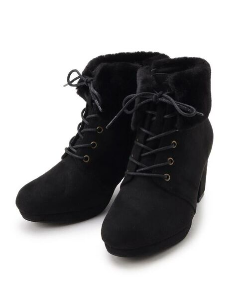 PINK-latte / ピンク ラテ シューズ | ガーリーフェイクファーブーツ | 詳細11