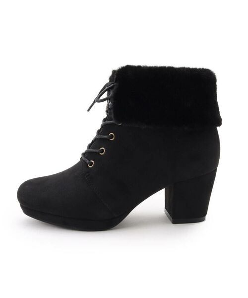 PINK-latte / ピンク ラテ シューズ | ガーリーフェイクファーブーツ | 詳細6