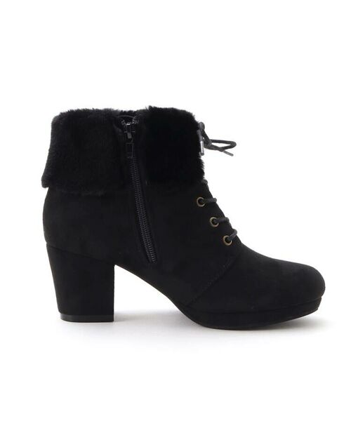 PINK-latte / ピンク ラテ シューズ | ガーリーフェイクファーブーツ | 詳細7