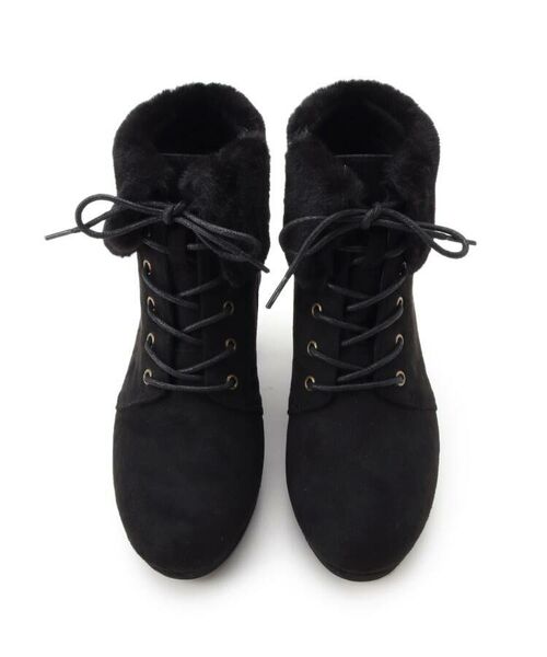 PINK-latte / ピンク ラテ シューズ | ガーリーフェイクファーブーツ | 詳細9