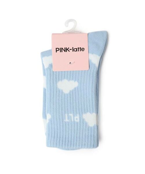 PINK-latte / ピンク ラテ ソックス | 雲柄ショート丈ソックス | 詳細1