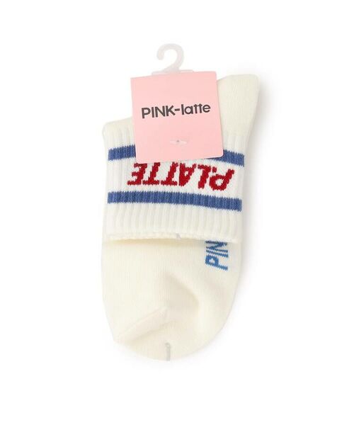 PINK-latte / ピンク ラテ ソックス | ラインロゴクルー丈ソックス | 詳細1