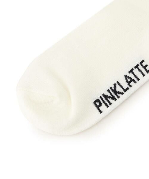 PINK-latte / ピンク ラテ ソックス | POPロゴショート丈リブソックス | 詳細4
