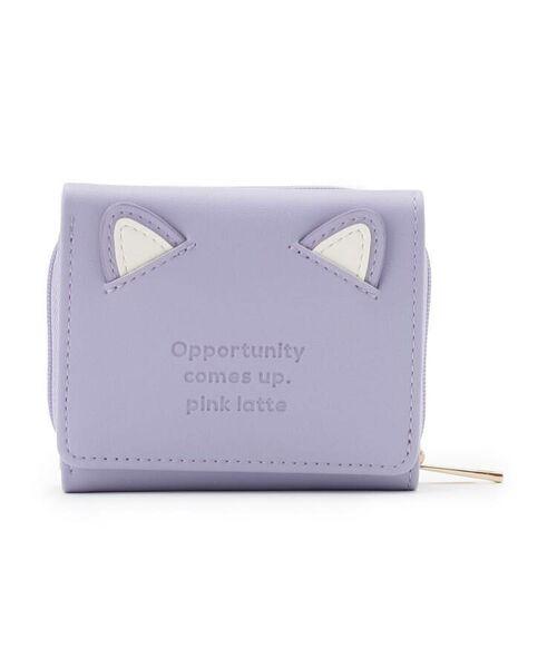 PINK-latte / ピンク ラテ 財布・コインケース・マネークリップ | ネコ耳型押し財布 | 詳細1