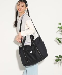 【容量約26～38L/2WAY】ショルダー付き 拡張トートバッグ