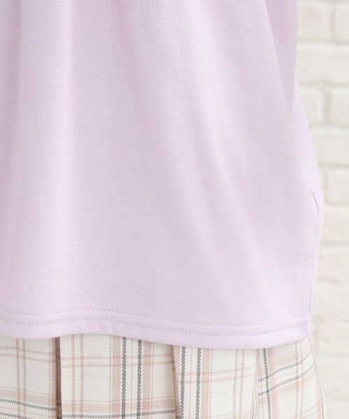 PINK-latte / ピンク ラテ カットソー | 七分袖配色パイピングTシャツ | 詳細6