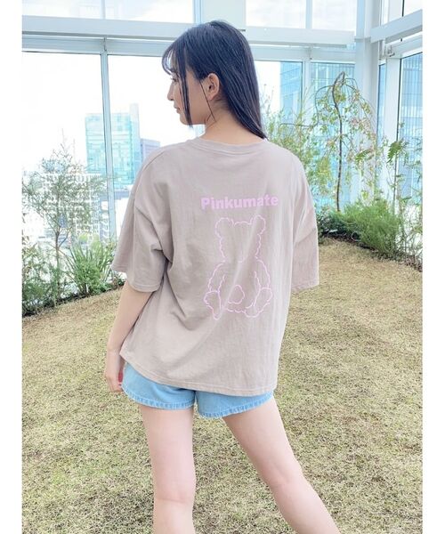 PINK-latte / ピンク ラテ Tシャツ | 【130cmサイズあり】バッククマちゃんTシャツ | 詳細26