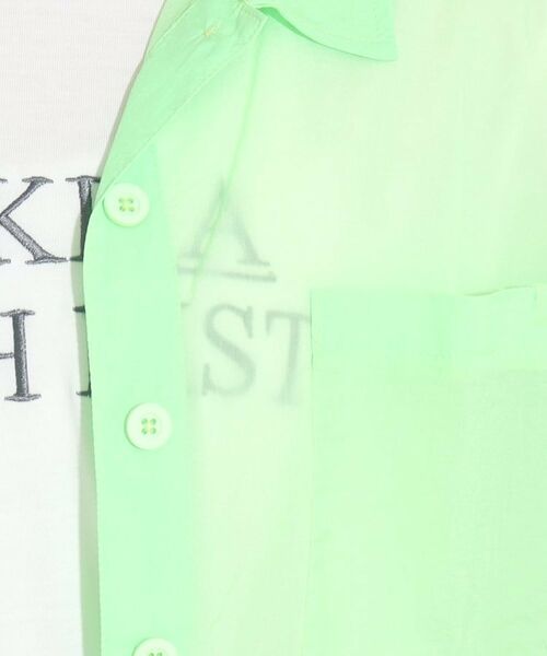 PINK-latte / ピンク ラテ シャツ・ブラウス | 【2点セットアイテム】半袖シアーシャツ+ロゴTシャツSET | 詳細8