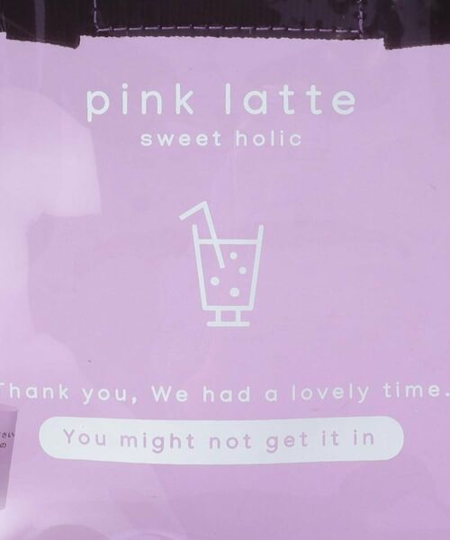 PINK-latte / ピンク ラテ ショルダーバッグ | 【2WAY】推し活にも♪ビニールミニショルダー/ポーチ | 詳細11