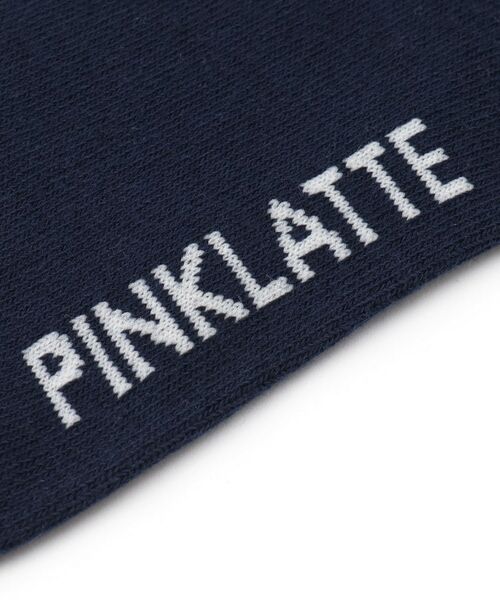 PINK-latte / ピンク ラテ ソックス | ロゴラインハイソックス丈 | 詳細4