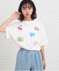 【前後2WAY】裾ドロストワッペンTシャツ