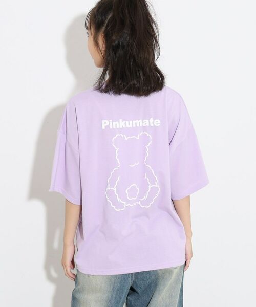 PINK-latte / ピンク ラテ Tシャツ | ラテクマT | 詳細3