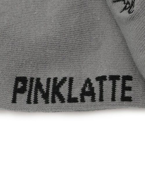 PINK-latte / ピンク ラテ ソックス | 刺繍入りカラークルーショート丈ソックス | 詳細4