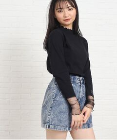 【165cmサイズあり】袖シアードッキングプルオーバー