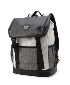 【スクールグッズ容量約20L】ハートワッペンかぶせリュック