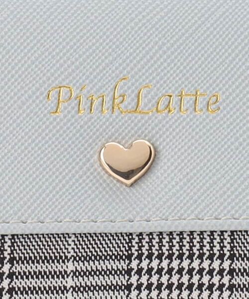 PINK-latte / ピンク ラテ 財布・コインケース・マネークリップ | チェック柄切り替えラウンドミニ財布 | 詳細11