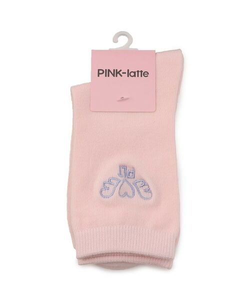 PINK-latte / ピンク ラテ ソックス | 刺繍入りカラーショート丈ソックス | 詳細1