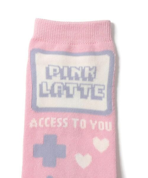 PINK-latte / ピンク ラテ ソックス | ゲーム柄くるぶし丈ソックス | 詳細5