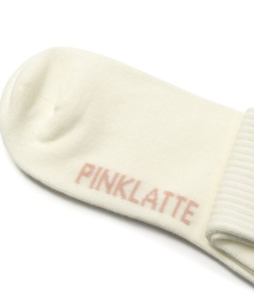 PINK-latte / ピンク ラテ ソックス | 配色3本ロゴショート丈ソックス | 詳細7