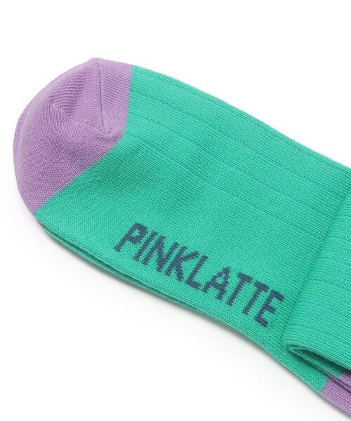 PINK-latte / ピンク ラテ ソックス | 配色ショー丈ソックス | 詳細6