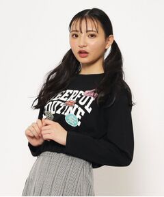 【大人気】カレッジワッペン ロングTシャツ