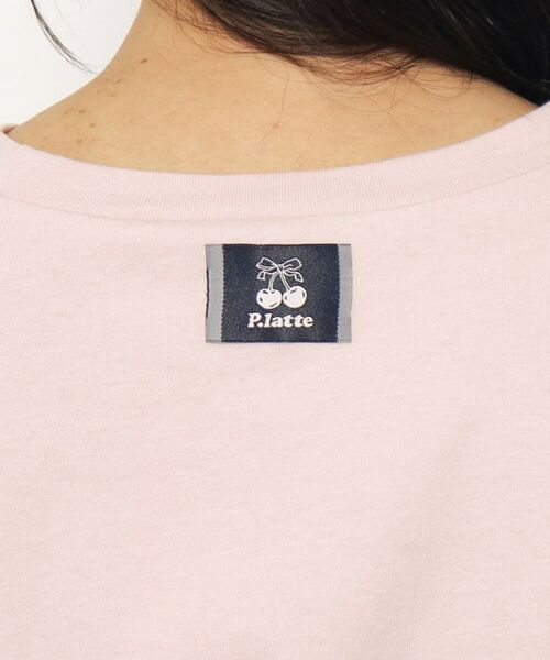 PINK-latte / ピンク ラテ Tシャツ | 【130cmあり】チェリーロゴTシャツ | 詳細10