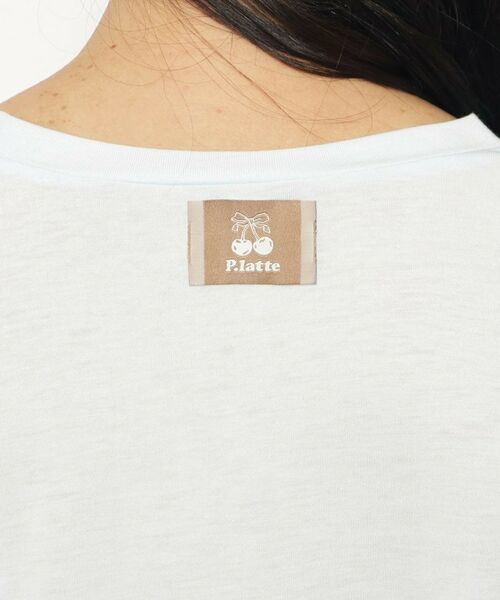 PINK-latte / ピンク ラテ Tシャツ | 【130cmあり】チェリーロゴTシャツ | 詳細20