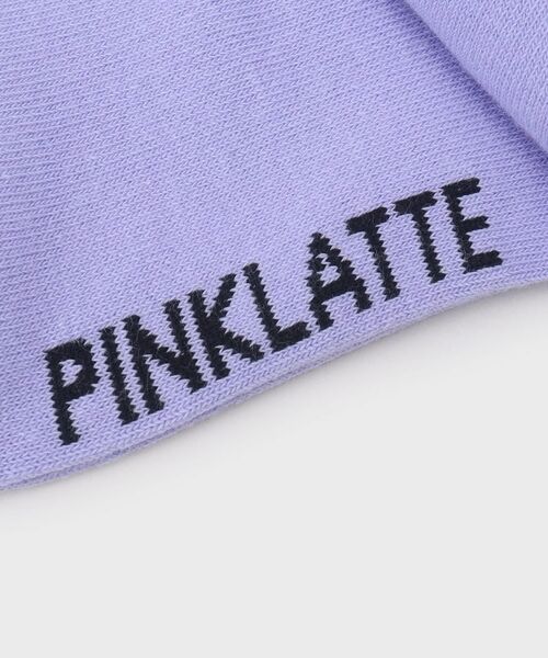 PINK-latte / ピンク ラテ ソックス | シースルーロゴショート丈ソックス | 詳細5