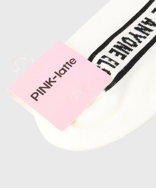 PINK-latte / ピンク ラテ ソックス | 縦ラインメッセージショート丈ソックス | 詳細4