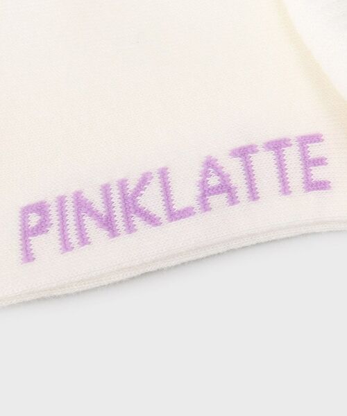 PINK-latte / ピンク ラテ ソックス | POPカラーラインロゴソックス | 詳細5