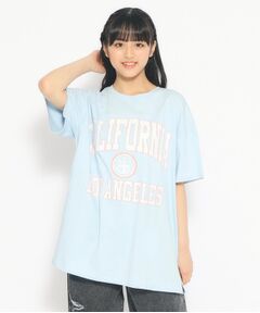 【綿100％】定番人気カレッジロゴチュニックTシャツ