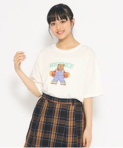 スケボークマちゃんプリントTシャツ