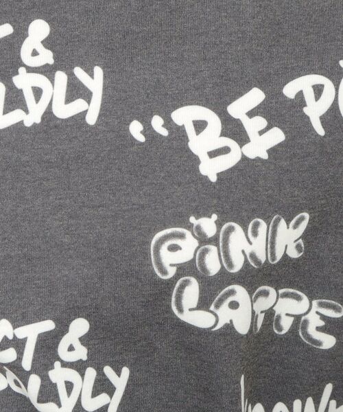 PINK-latte / ピンク ラテ Tシャツ | 裾ゴムデザイン総柄プルオーバー | 詳細4