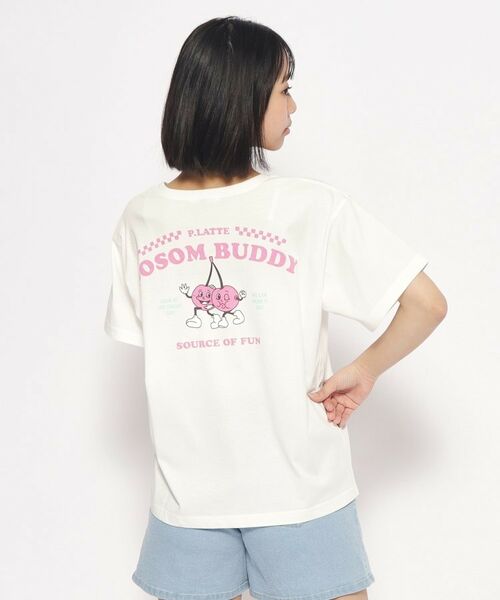 PINK-latte / ピンク ラテ Tシャツ | 【接触冷感機能付き】チェリーTシャツ | 詳細1