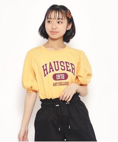 カレッジロゴパフスリーブTシャツ