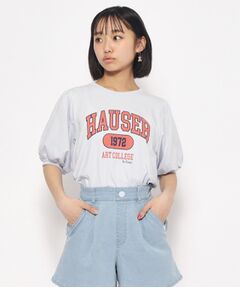 カレッジロゴパフスリーブTシャツ