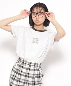 リンガー配色コンパクトTシャツ