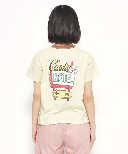 PINK-latte / ピンク ラテ Tシャツ | リンガー配色コンパクトTシャツ | 詳細15