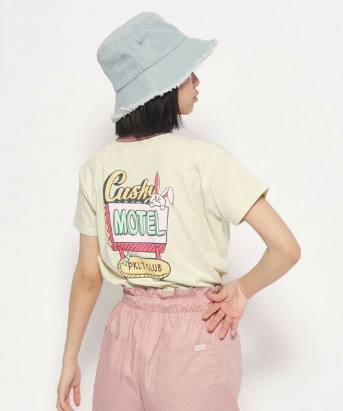 PINK-latte / ピンク ラテ Tシャツ | リンガー配色コンパクトTシャツ | 詳細9