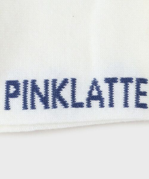 PINK-latte / ピンク ラテ ソックス | くすみカラーロゴラインショート丈ソックス | 詳細5