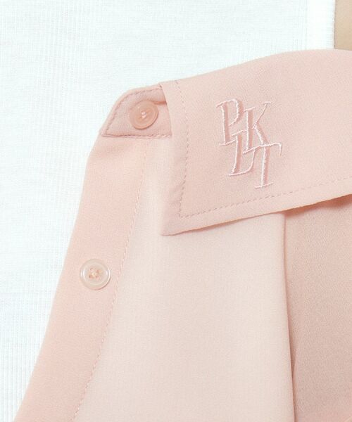 PINK-latte / ピンク ラテ シャツ・ブラウス | 袖ギャザーシアーレイヤードデザインシャツ | 詳細8