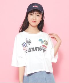 ユニフォームワッペンTシャツ［五分袖］