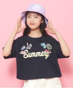 ユニフォームワッペンTシャツ［五分袖］