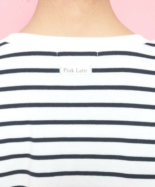PINK-latte / ピンク ラテ Tシャツ | 袖リボンTシャツ【五分袖】【クロップド丈】 | 詳細16